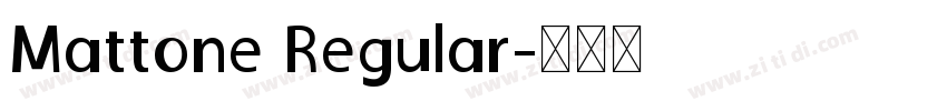Mattone Regular字体转换